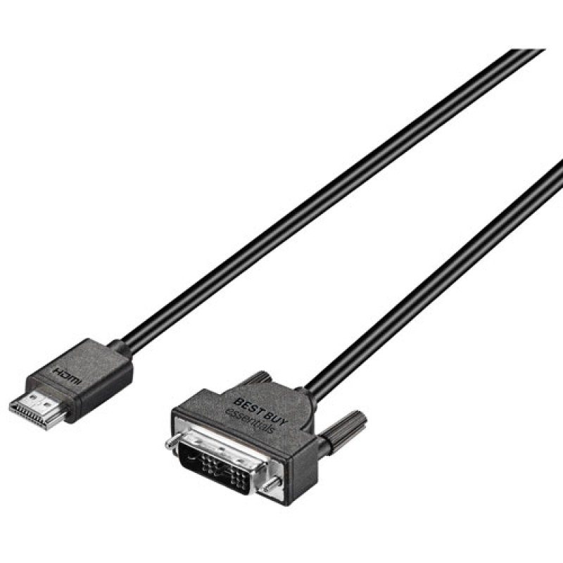 Câble BestBuy Essentials DVID Mâle HDMI Mâle 6 PI pour moniteur Noir
