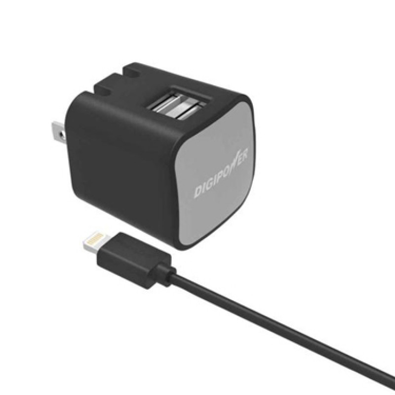 Chargeur Digipower Chargeur 2usb mural 2.4amp avec cable lightning 1m