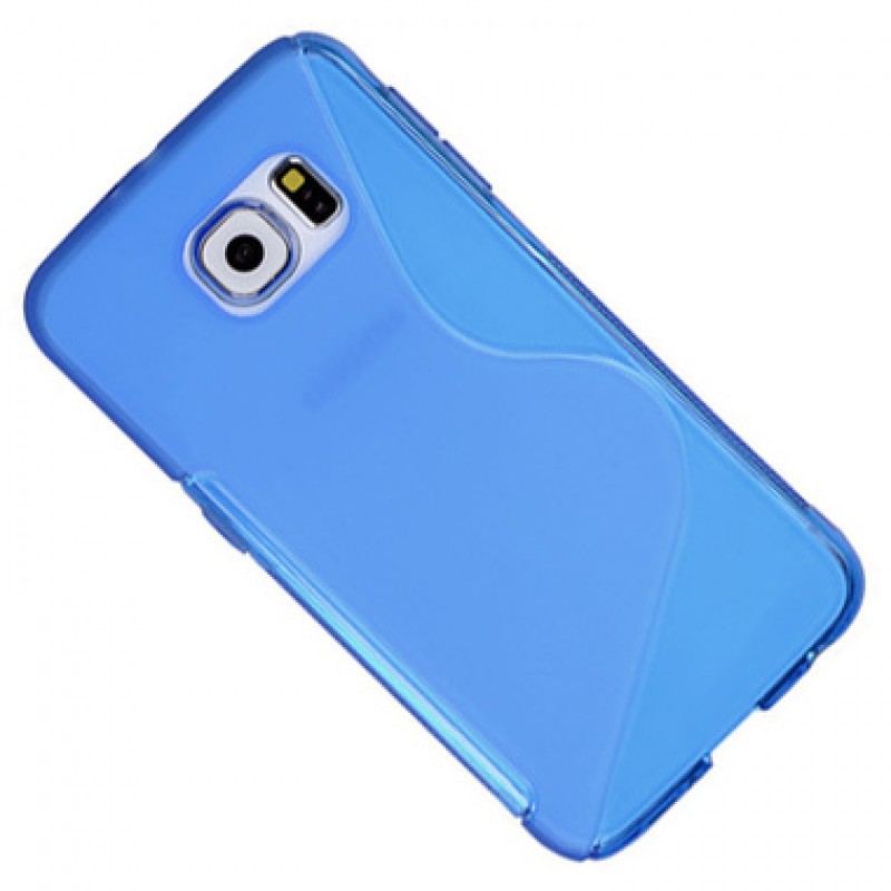 Étui Plan B Télécom Galaxy S6 Edge G925 Coque souple Bleu