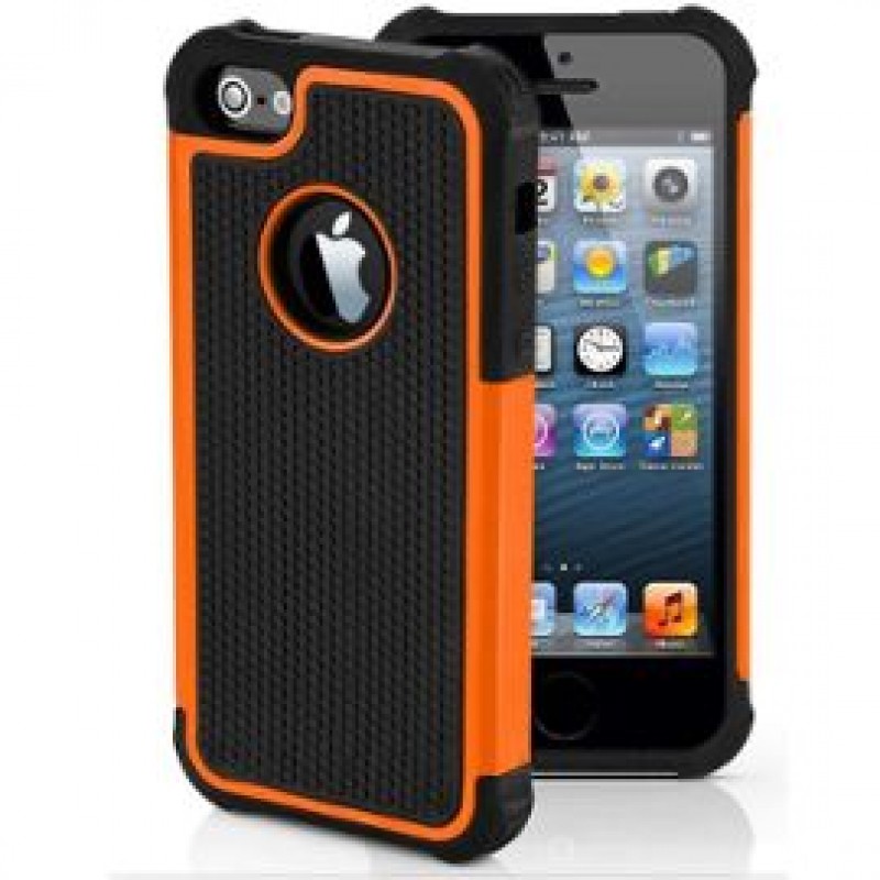 Étui Plan B Télécom Hybride iPhone 7 Antichoc Orange