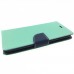 Étui iPhone X Porte feuille Turquoise et Bleu