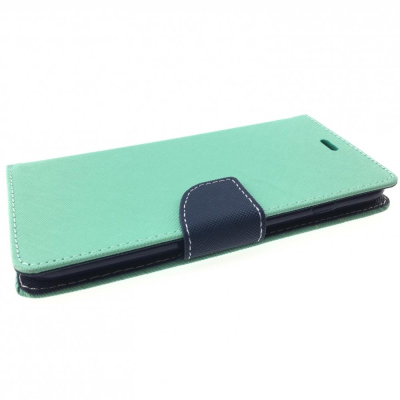 Étui Plan B Télécom Galaxy Note 8 (N950) Porte feuille Turquoise et Bleu