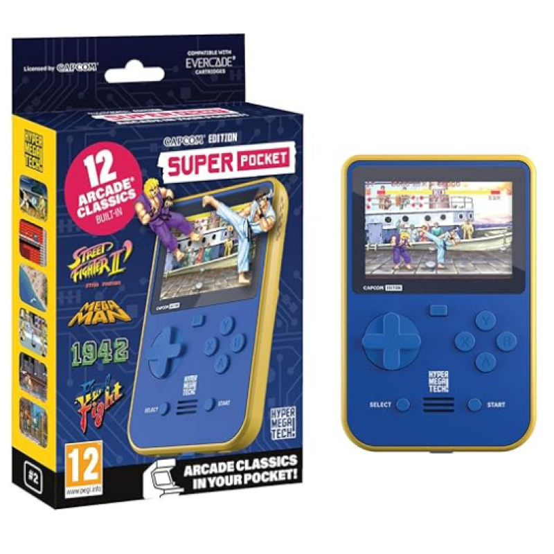 Console Evercade Neuf Bleu Super Pocket Capcom