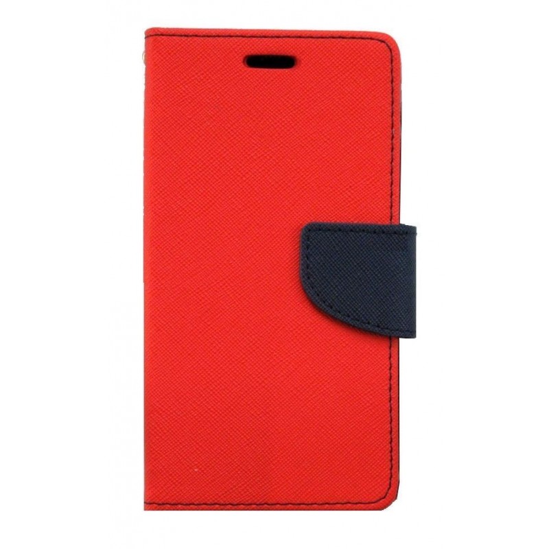 Étui iPhone X Porte feuille Rouge et bleu